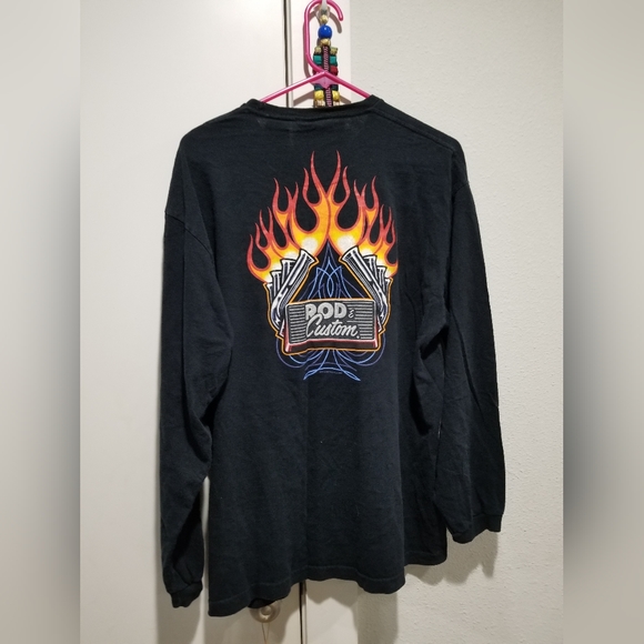 Rod & Custom long-sleeved T shirt L - Picture 1 of 4